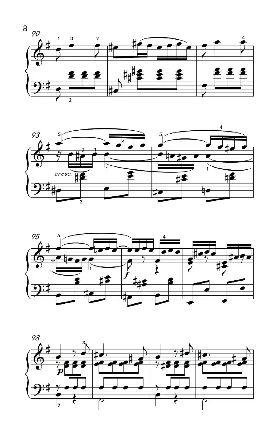 第九级2.G大调奏鸣曲 第一乐章 Op.31 No.1（中央音乐学院 钢琴（业余）考级教程 7-9级）