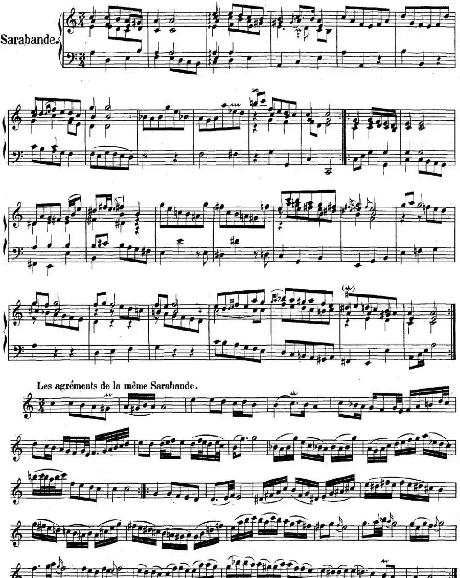 英国组曲No.2 巴赫 a小调  2nd Suite BWV 807