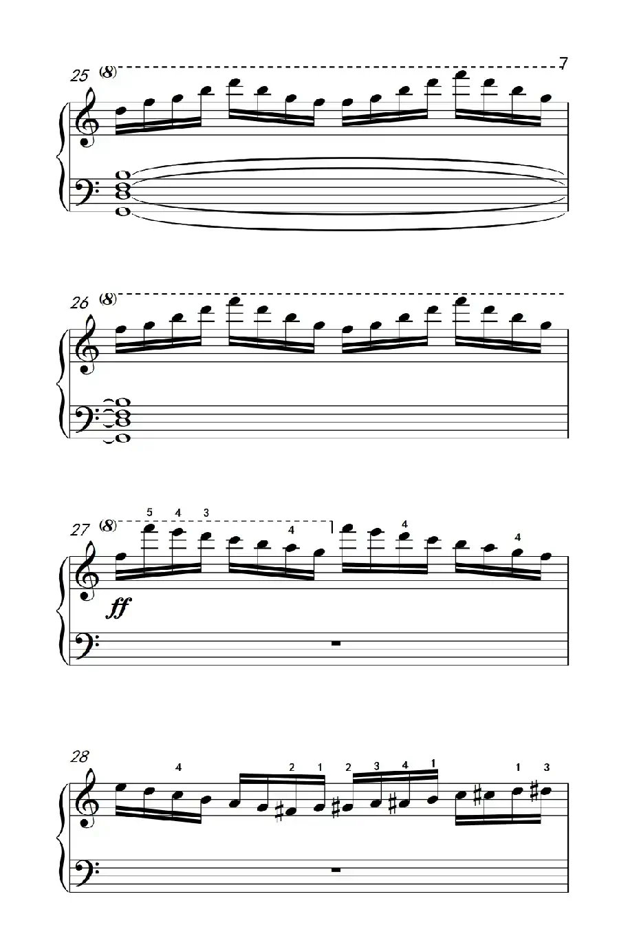 莫什科夫斯基 钢琴练习曲（第十首）