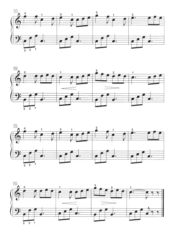 船歌（儿童古典钢琴小品）