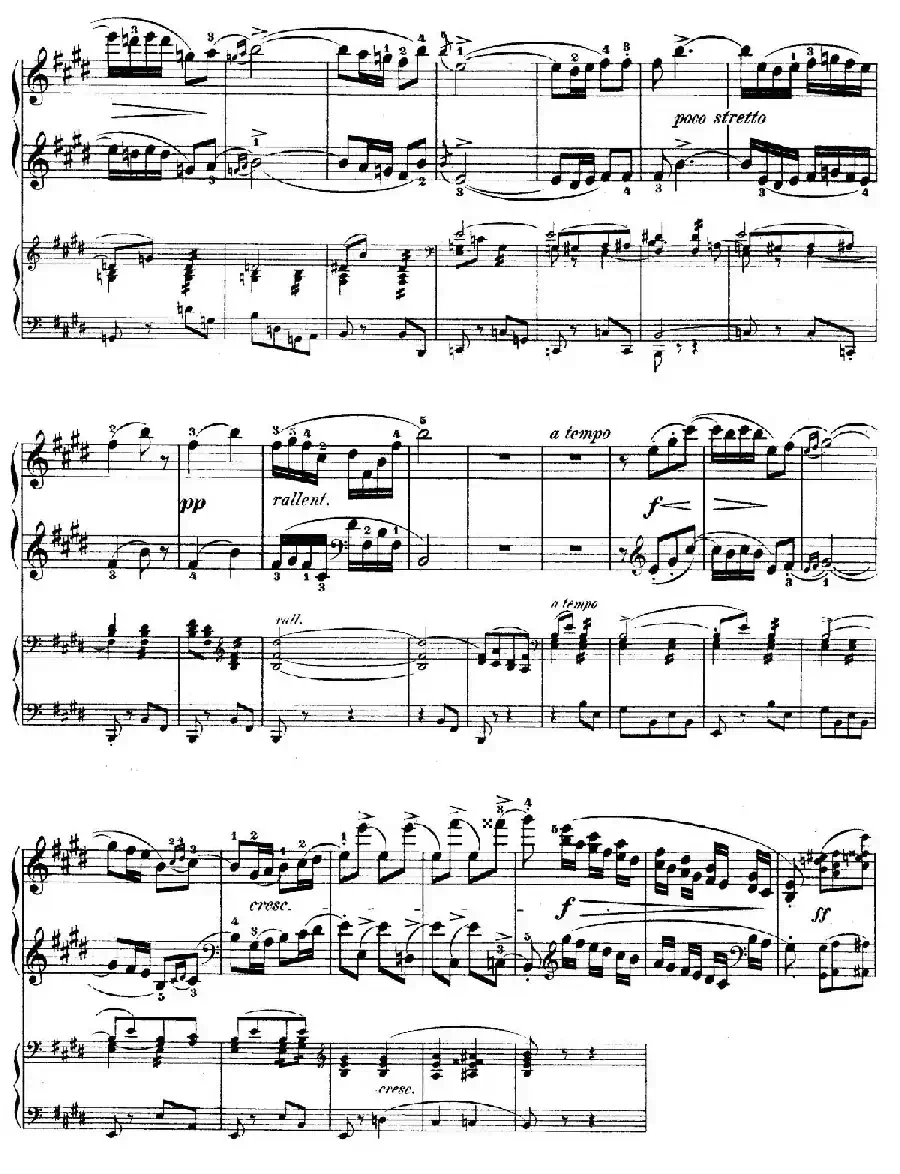 e小调第一钢琴协奏曲 Op.11（（钢琴独奏版·第三乐章）