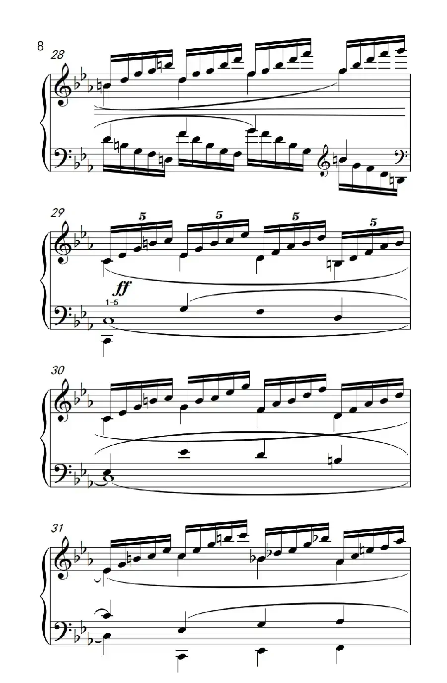 莫什科夫斯基 钢琴练习曲（第十四首）