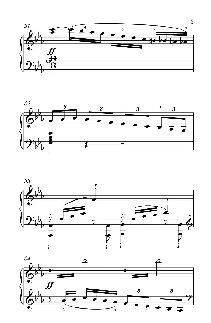 奏鸣曲 Opus 10 Nr.1 第三乐章（贝多芬奏鸣曲集 2）