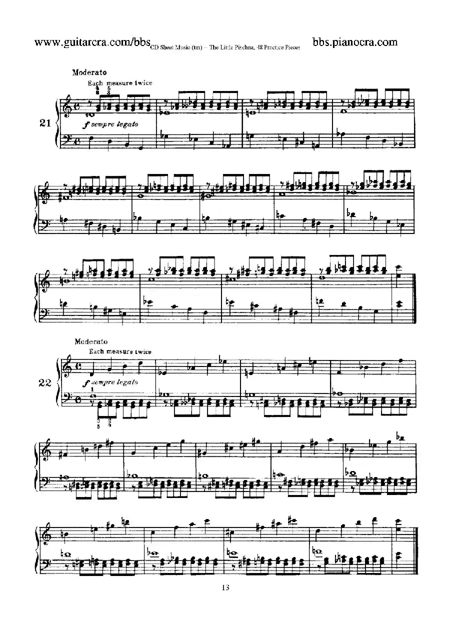 48 Practice Pieces（四十八首钢琴练习曲）