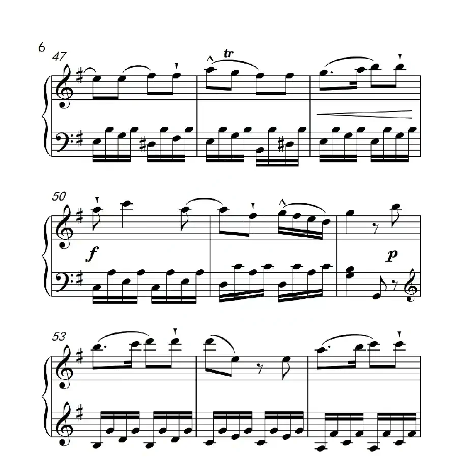 第六级A组 奏鸣曲(中国音乐学院钢琴考级作品1~6级)