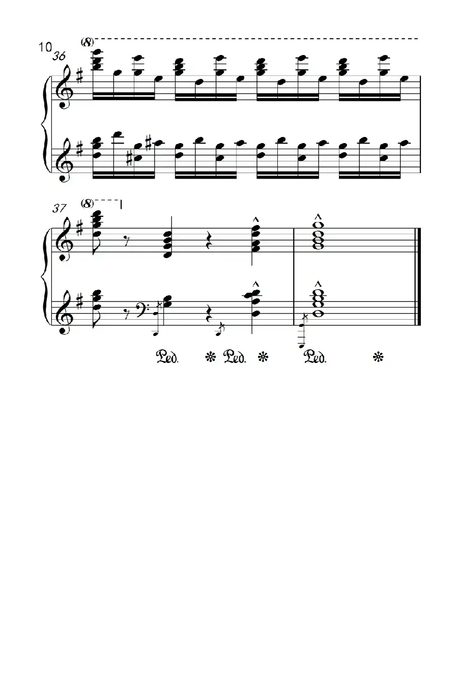 莫什科夫斯基 钢琴练习曲（第三首）