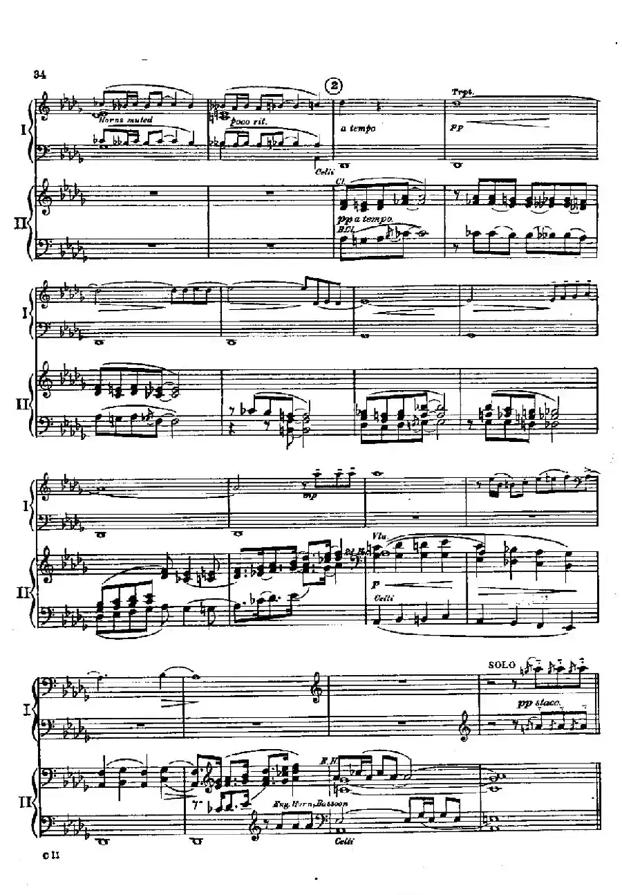 F大调爵士钢琴协奏曲（美版双钢琴原谱 P31—40）