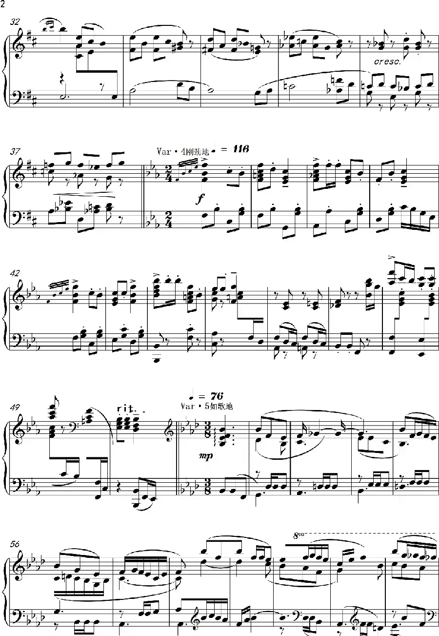 变奏曲“邀舞”Variations Lnvtation to dance（钢琴独奏Piano Solo）