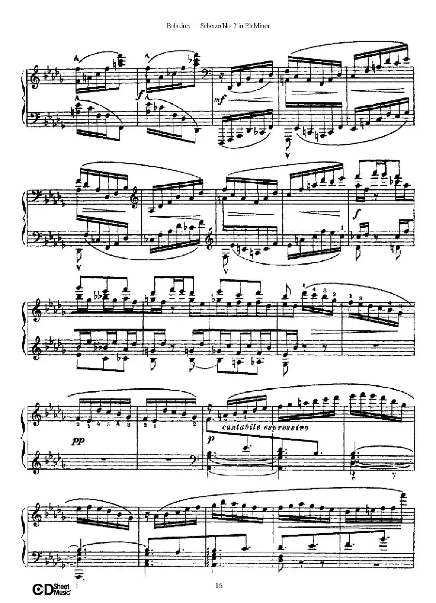 Scherzo No.2 in B-flat Minor（降b小调第二谐谑曲）