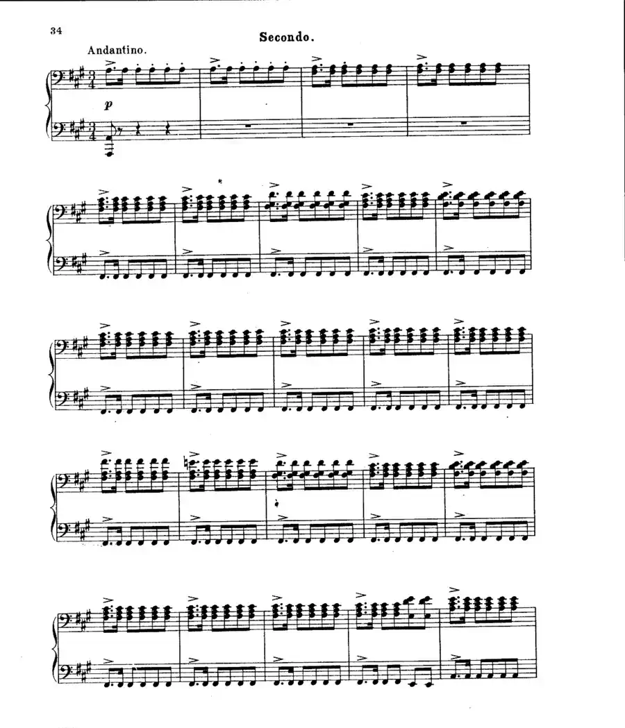 L'Arlesienne Suite No·2（阿莱城姑娘·第二组曲·四手联弹）