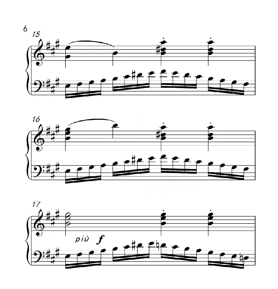 第四级A组 练习曲(中国音乐学院钢琴考级作品1~6级)