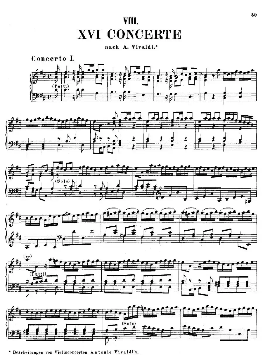 16 Concertos  BWV 972-987（十六首为独奏古钢琴而作的协奏曲）（P1——10）