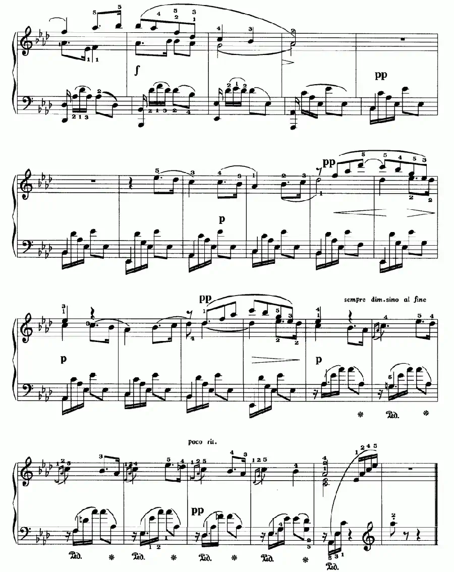 无词浪漫曲（福雷作品第17号之三）