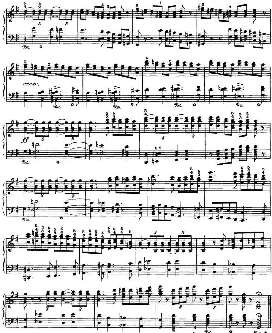 柴可夫斯基 四季 9月 狩猎之歌 G大调 The Hunt G major