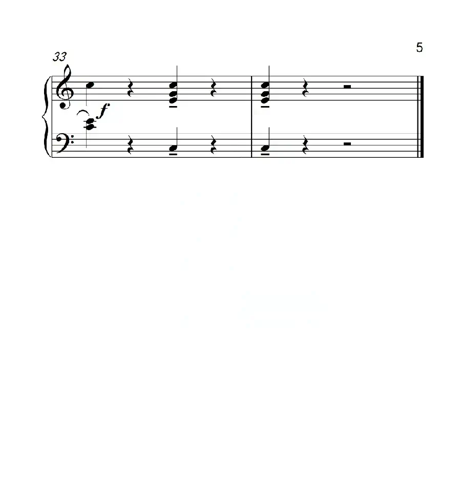 第二级A组 C大调小奏鸣曲 第一乐章(中国音乐学院钢琴考级作品1~6级)