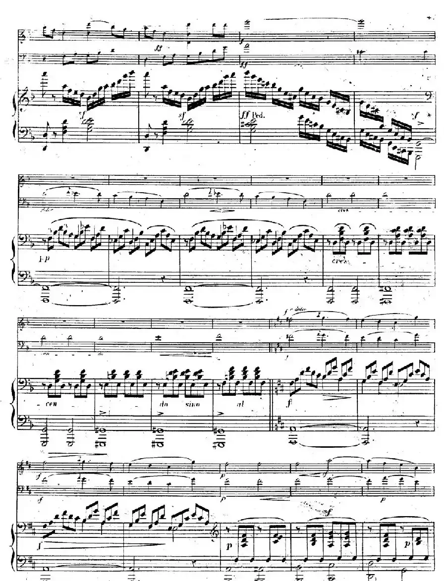 Piano Trio No.1 in d Minor Op.49（d小调第一钢琴三重奏·第四乐章）