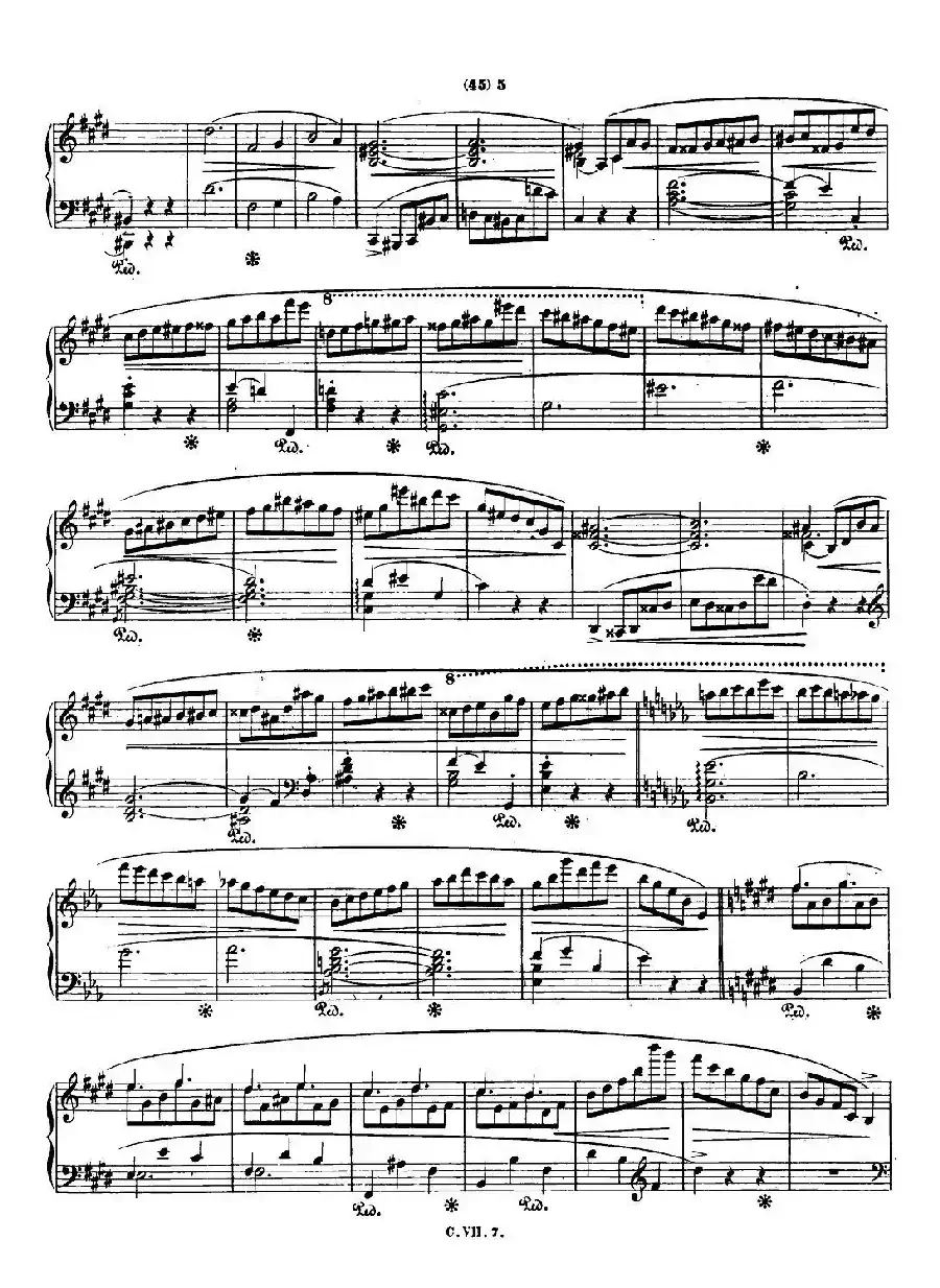 肖邦 钢琴谐谑曲 Chopin Scherzo（No.4  E大调，Op.54）