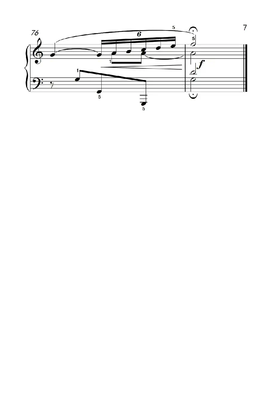 风笛(巴托克 小宇宙 钢琴教程 5)