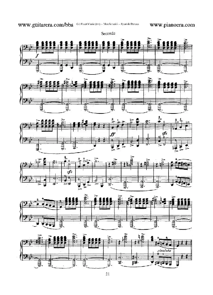 Spanish Dances Op.12（西班牙舞曲·四手联弹版）