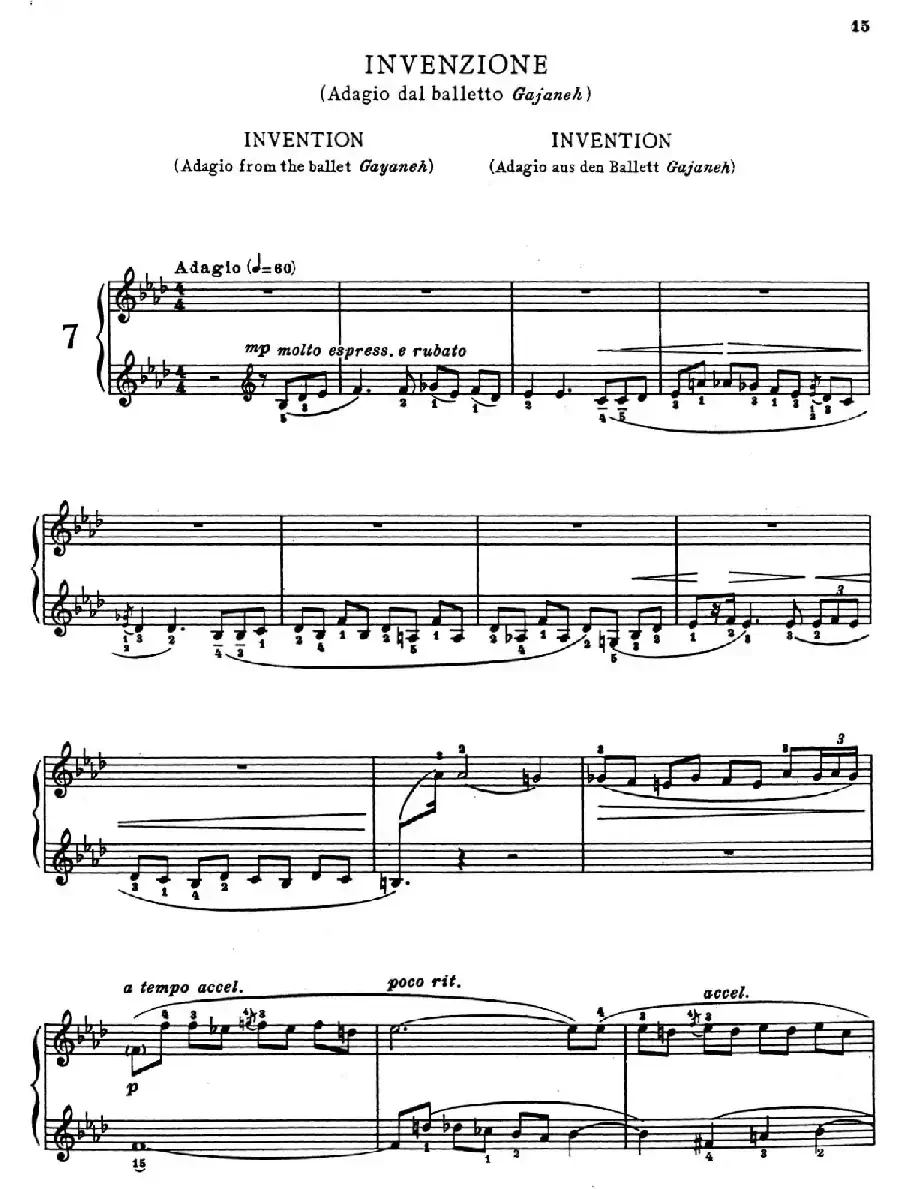 Children's Album Book 1 Op.62（儿童钢琴曲集·7）