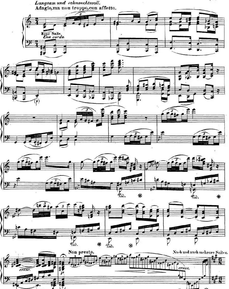 贝多芬钢琴奏鸣曲28 A大调 Op.101 A major