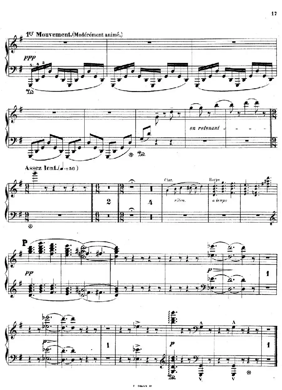 Symphony on a French Mountain Air Op.25（法国山歌交响曲·钢琴独奏·Ⅰ）
