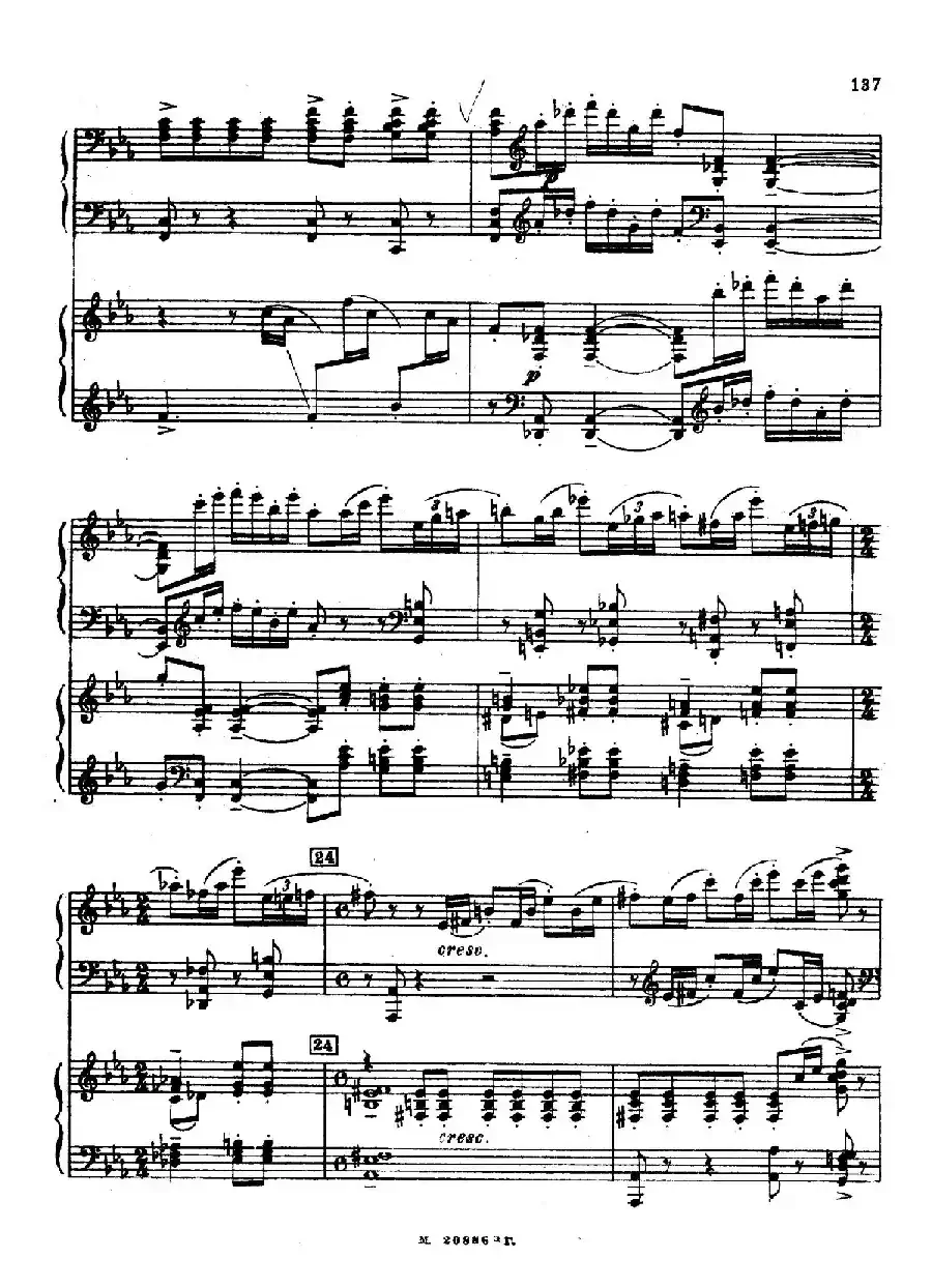 交响舞曲 Symphonic Dance Op.45（双钢琴）