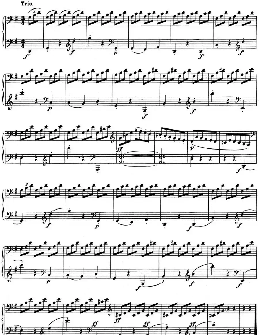 贝多芬钢琴奏鸣曲07 D大调 Op.10 No.3 D major