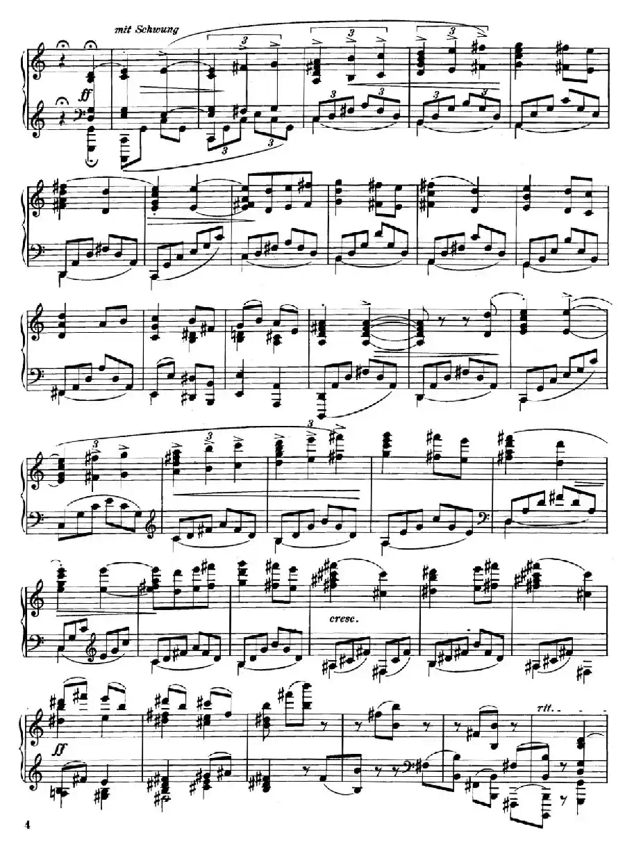 Four Rhapsodies Op.11（4首狂想曲·Ⅲ）