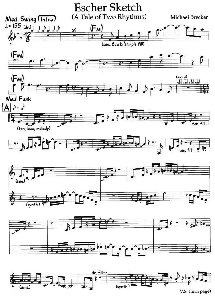 Escher Sketch(爵士钢琴曲)