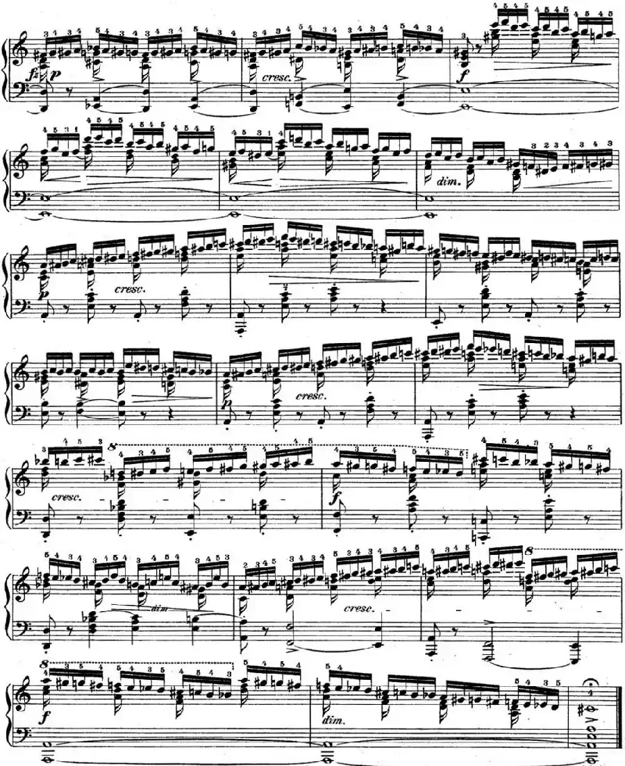 肖邦练习曲2 Op.10 No.2 a小调 A minor