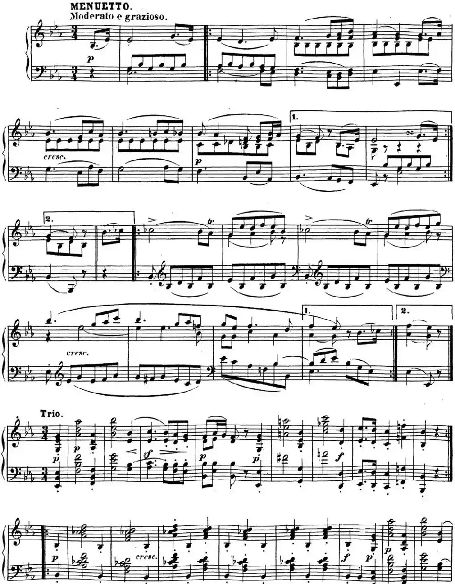 贝多芬钢琴奏鸣曲18 狩猎 降E大调 Op.31 No.3 E-flat major