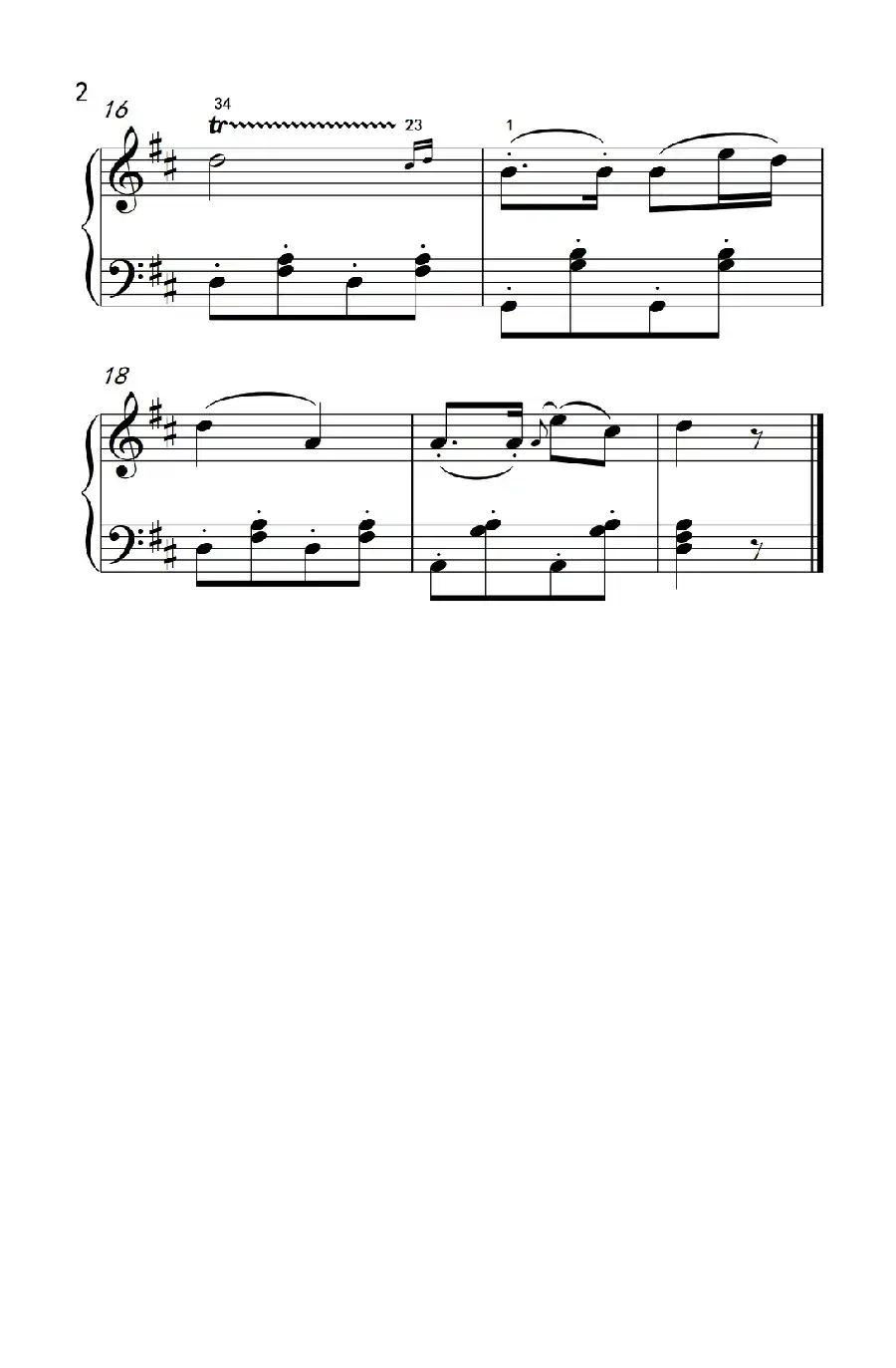 鳟鱼（老年大学 钢琴教程 2）