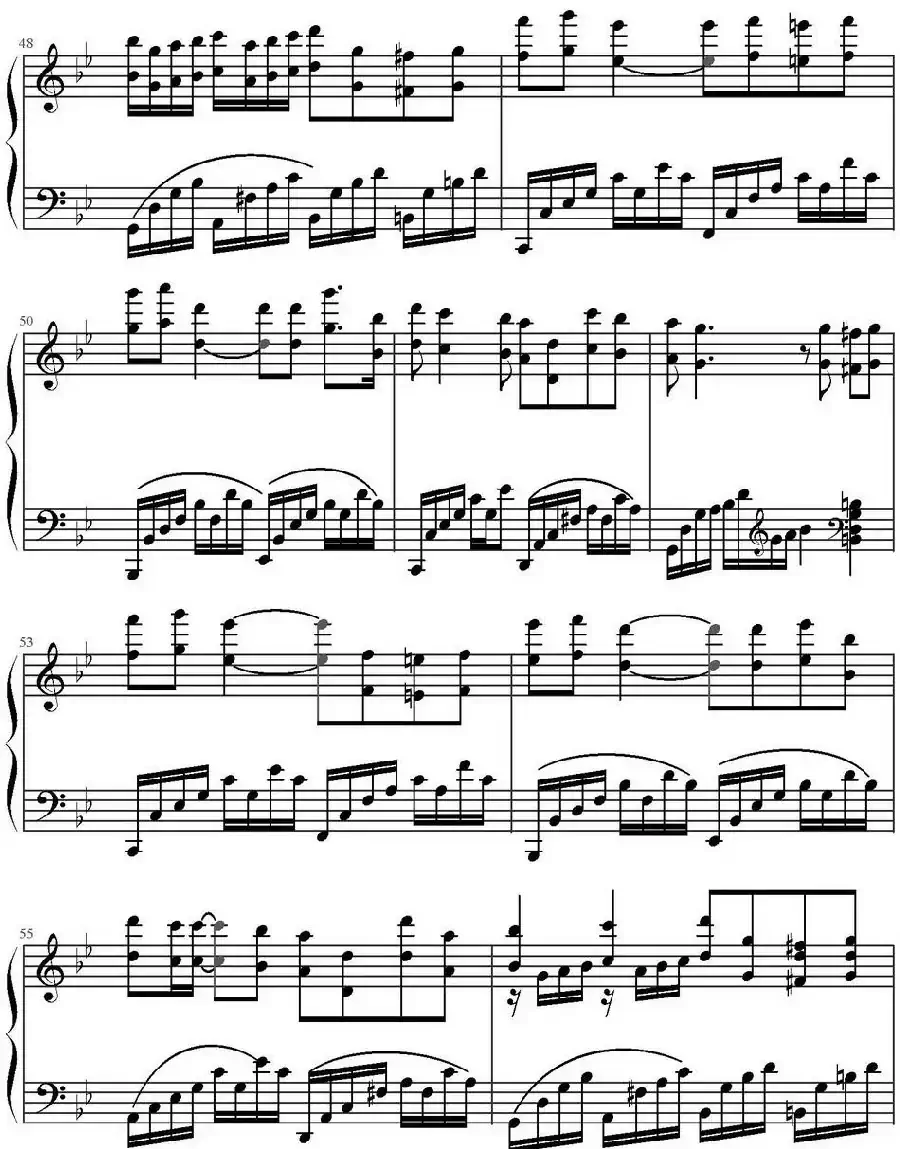 是否爱过我(电视剧《像雾像雨又像风》主题曲、弹琴吧制谱版)