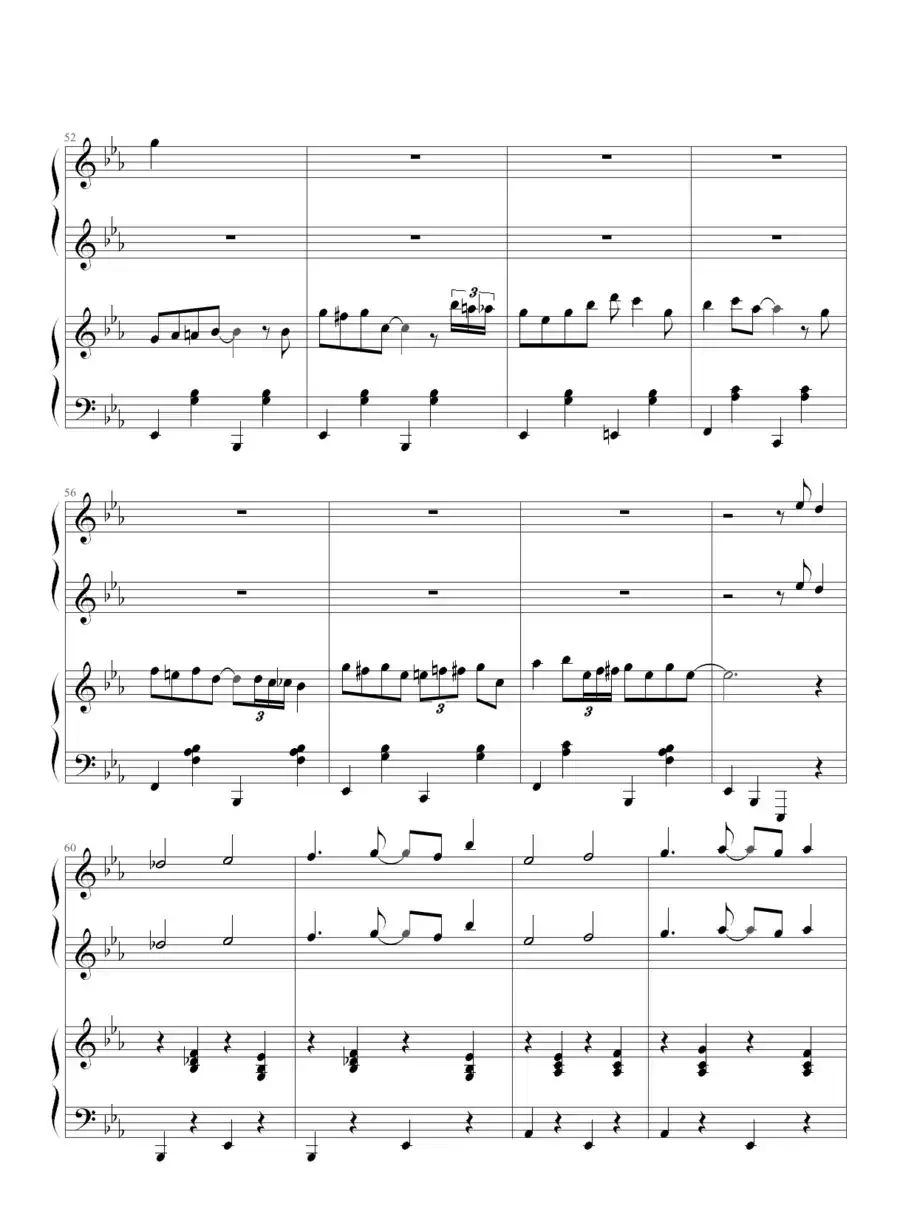 小兔来了（四手联弹）