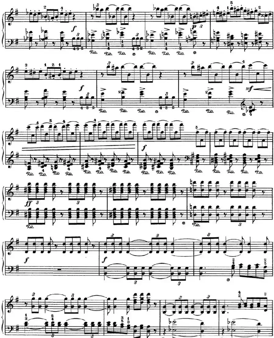 柴可夫斯基 四季 9月 狩猎之歌 G大调 The Hunt G major