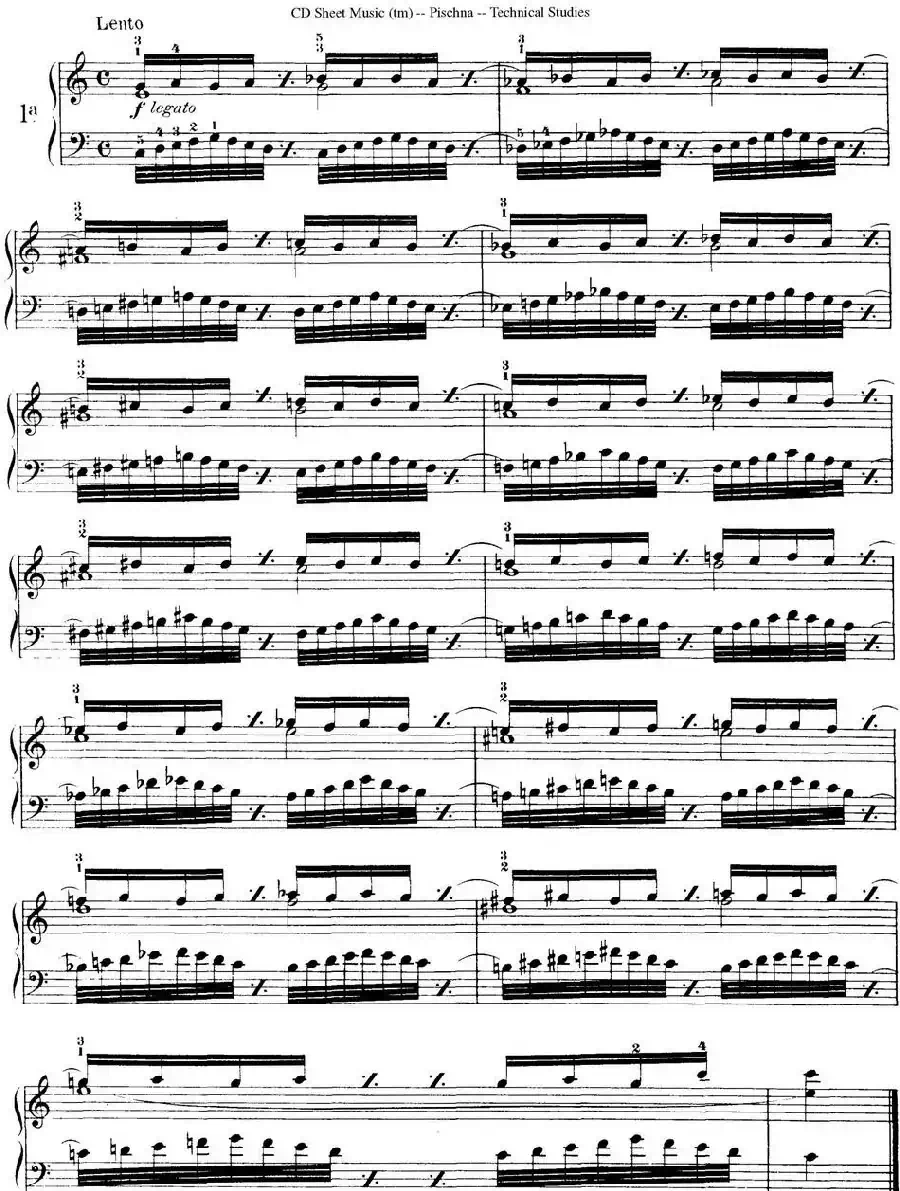 Technical Studies 60 Progressive Exercises （60首钢琴循序渐进练习曲 P1——10）
