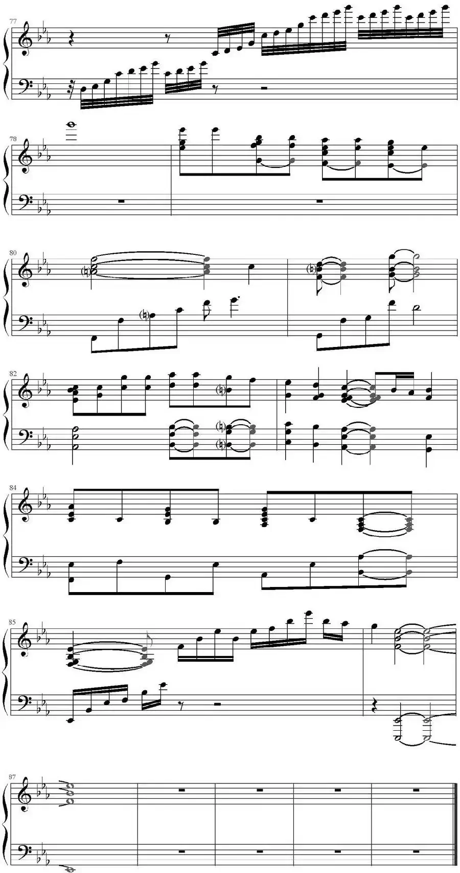 小星星幻想曲(率领众猫的猫扒谱版)