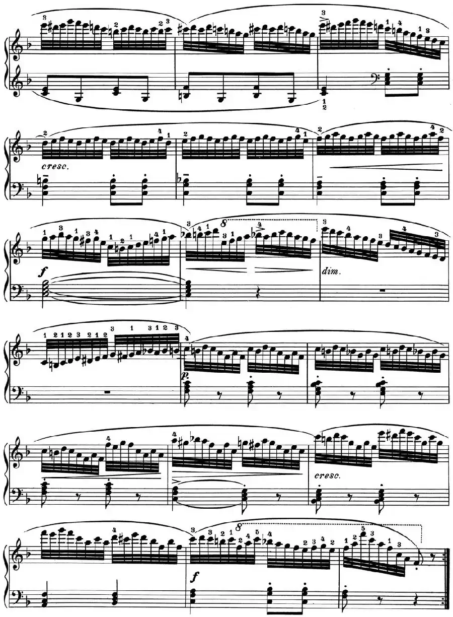 25首车尔尼Op.748练习曲(NO.24)