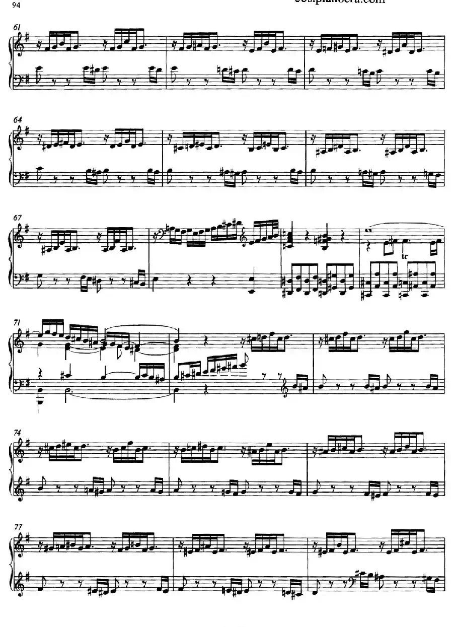 Prelude and Fugue in e Minor BWV 548（e小调前奏曲与赋格）