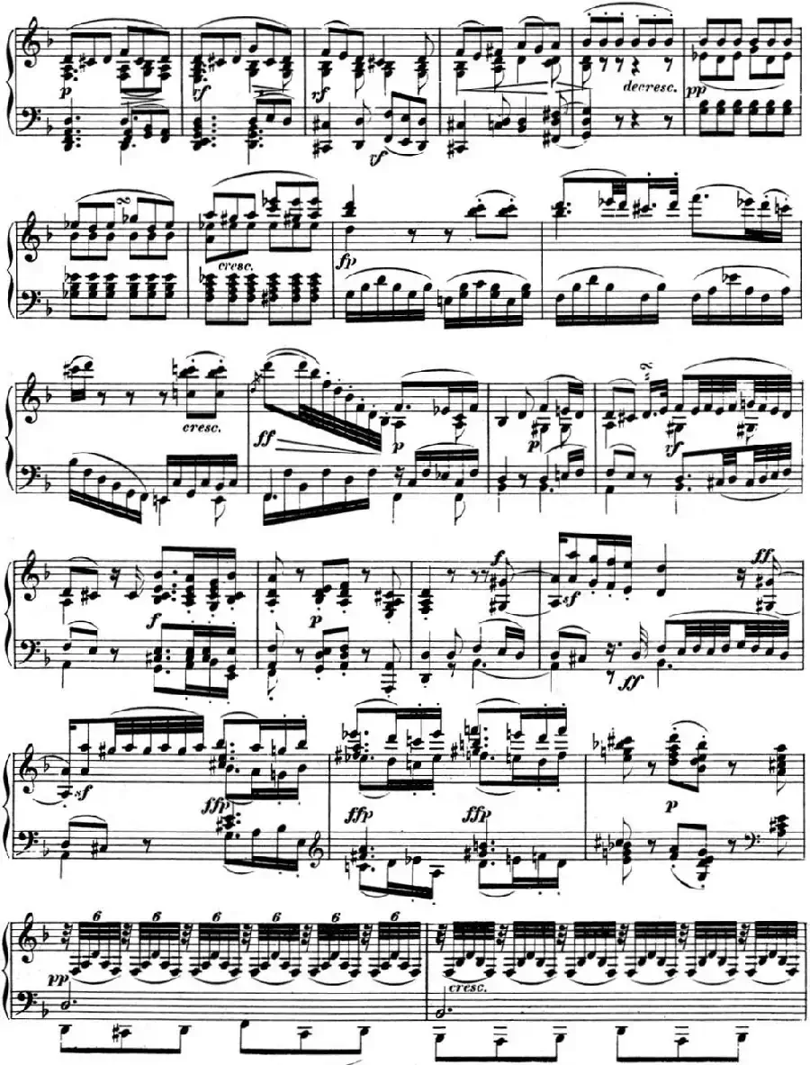 贝多芬钢琴奏鸣曲07 D大调 Op.10 No.3 D major