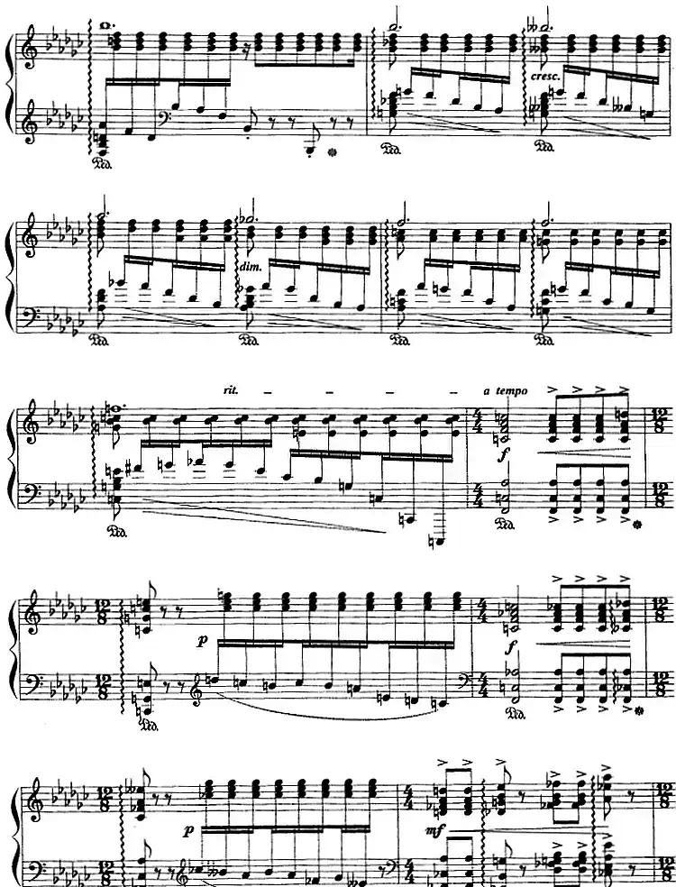 现代钢琴曲：21、夜曲