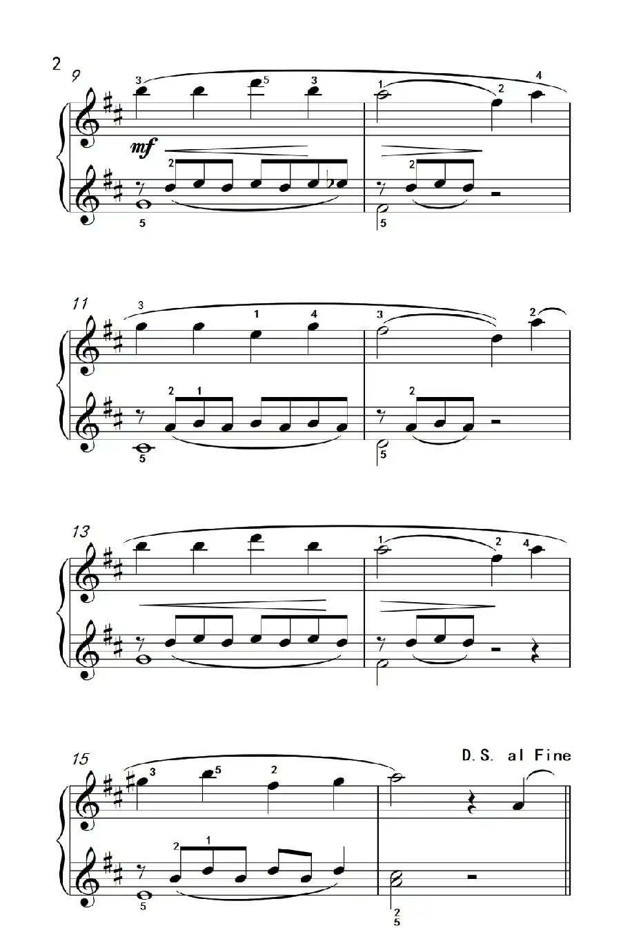 纺车轮子（约翰·汤普森 成人钢琴教程 第二册）