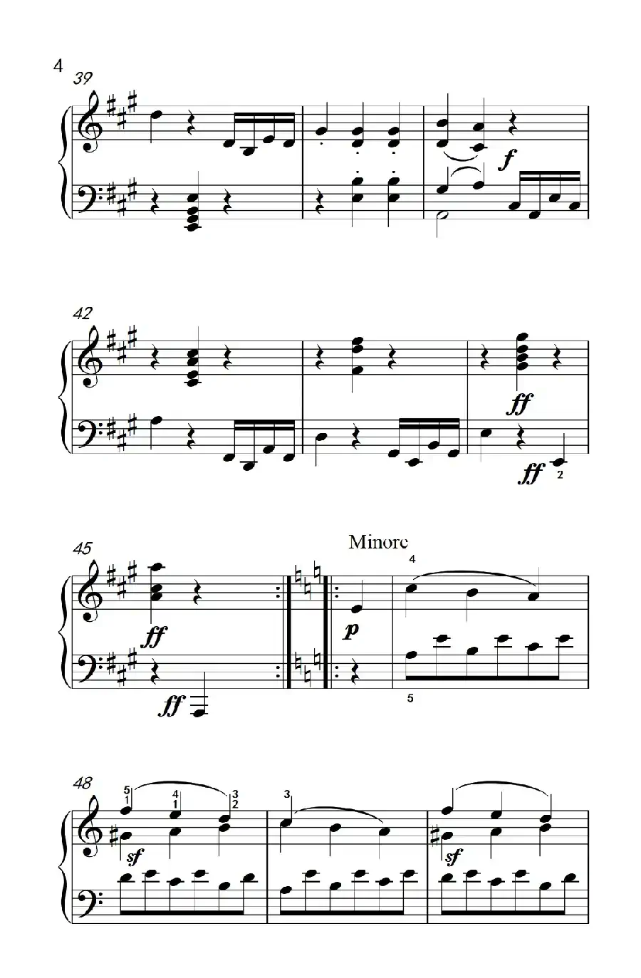 奏鸣曲 Opus 2 Nr.2 第三乐章（贝多芬奏鸣曲集 1）