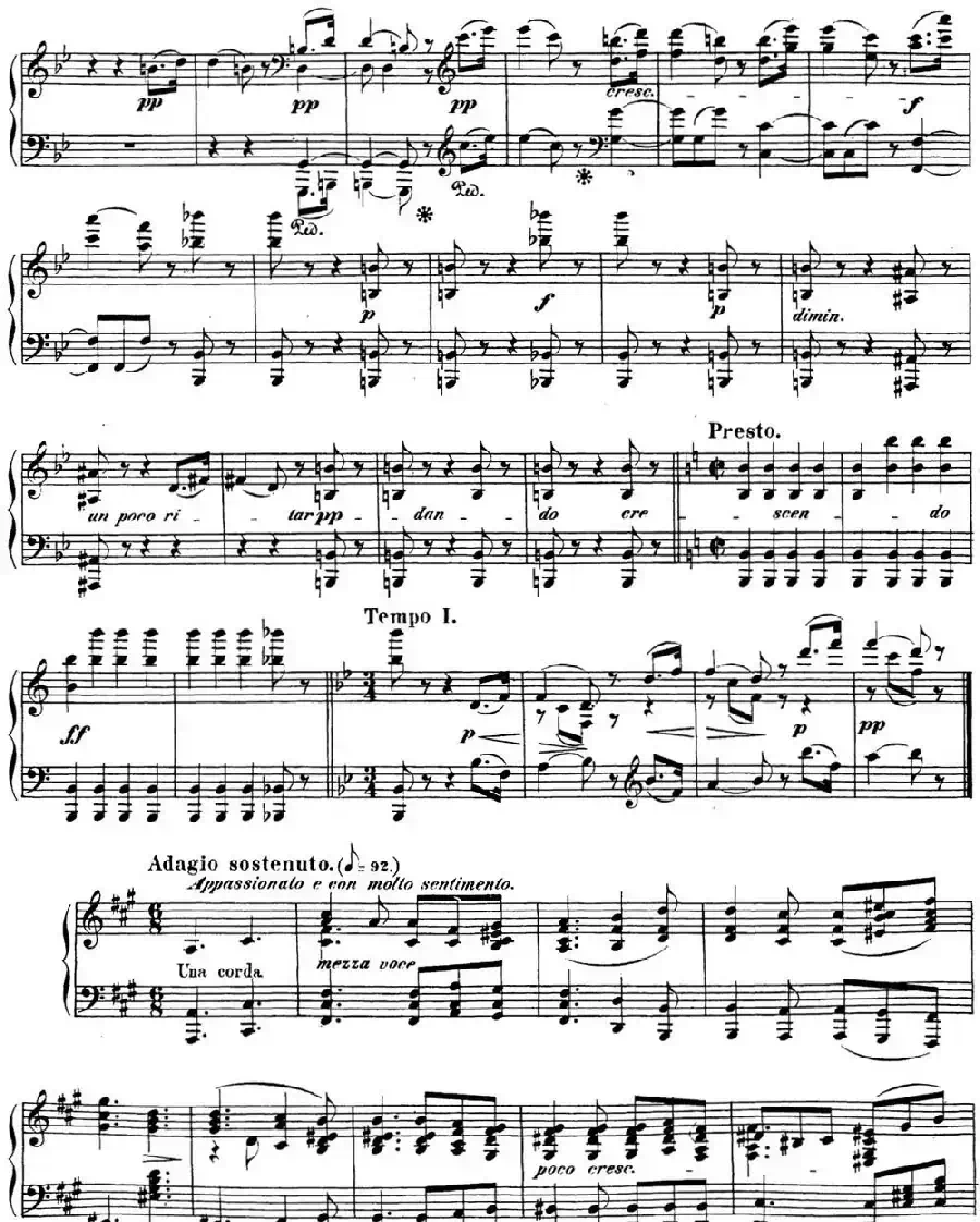 贝多芬钢琴奏鸣曲29 钢琴（锥子键琴）降B大调 Op.106 B-flat major