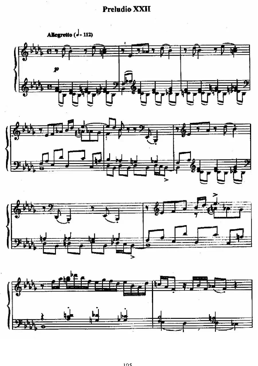 24 Preludes and Fugues Op.82（24首前奏曲与赋格·22）