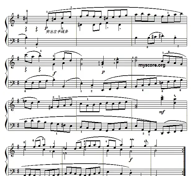 巴赫初级钢琴曲之二十一：加伏特舞曲