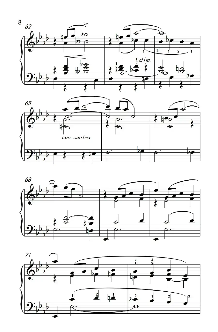 莫什科夫斯基 钢琴练习曲（第十三首）