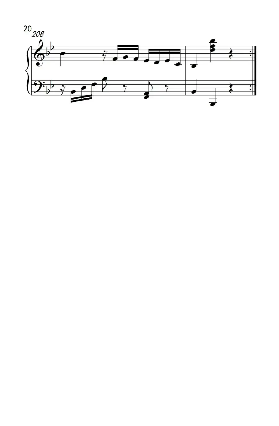 第七级1.♭B大调奏鸣曲 第一乐章 K.570(中央音乐学院 钢琴(业余)考级教程 7-9级)