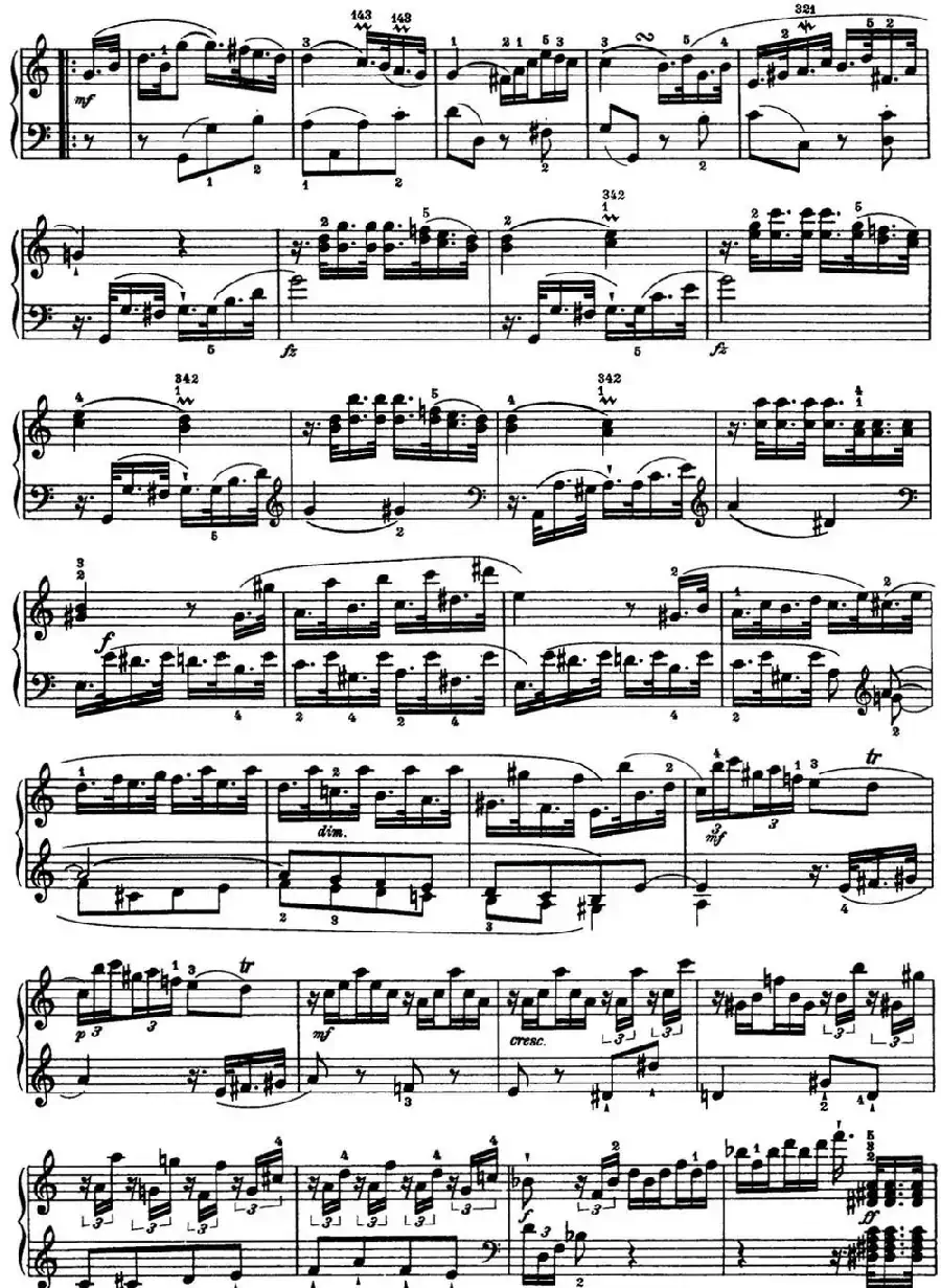 海顿 钢琴奏鸣曲 Hob XVI 21 in C major